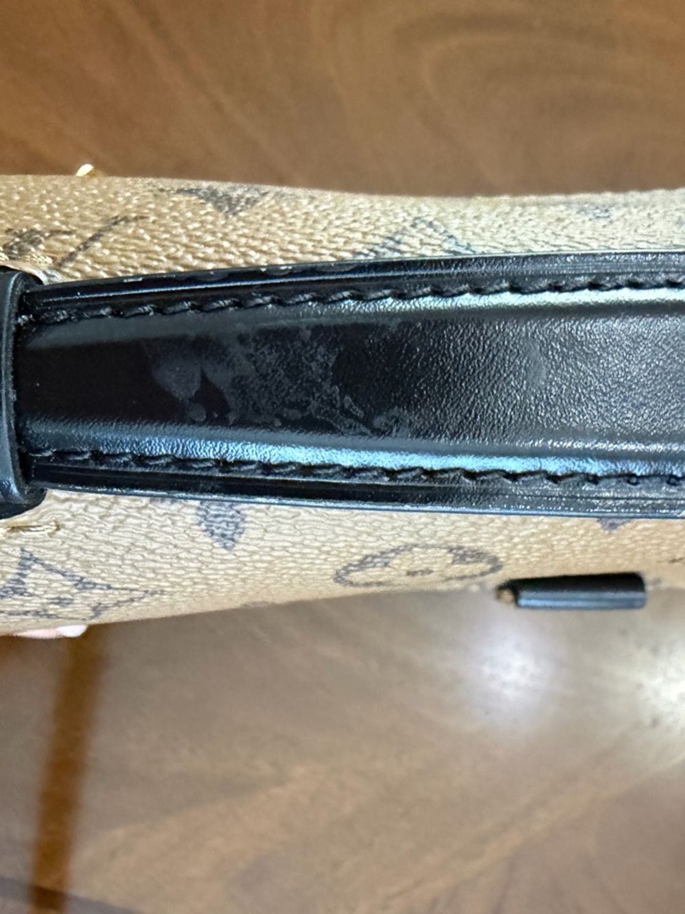 Louis Vuitton Two-Tone Monogram Crossbody in Brown and Tan - Picture 9 of 9